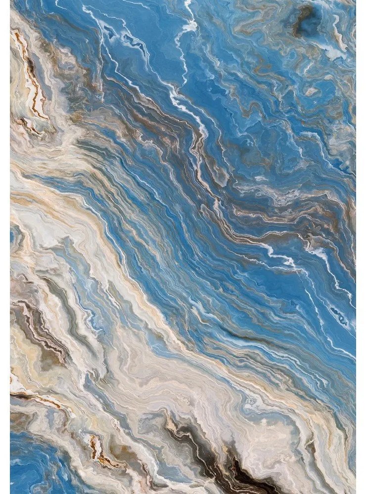 Covorașe de baie albastre 2 buc. 60x100 cm – Foutastic