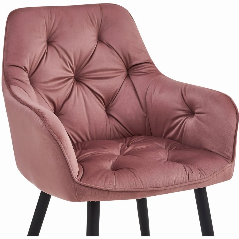 Scaun de masa JORK VELVET, roz