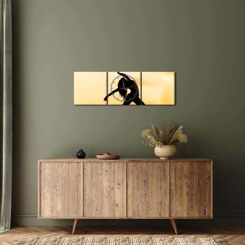 Tablou cu dansatoare (cu ceas) (90x30 cm)
