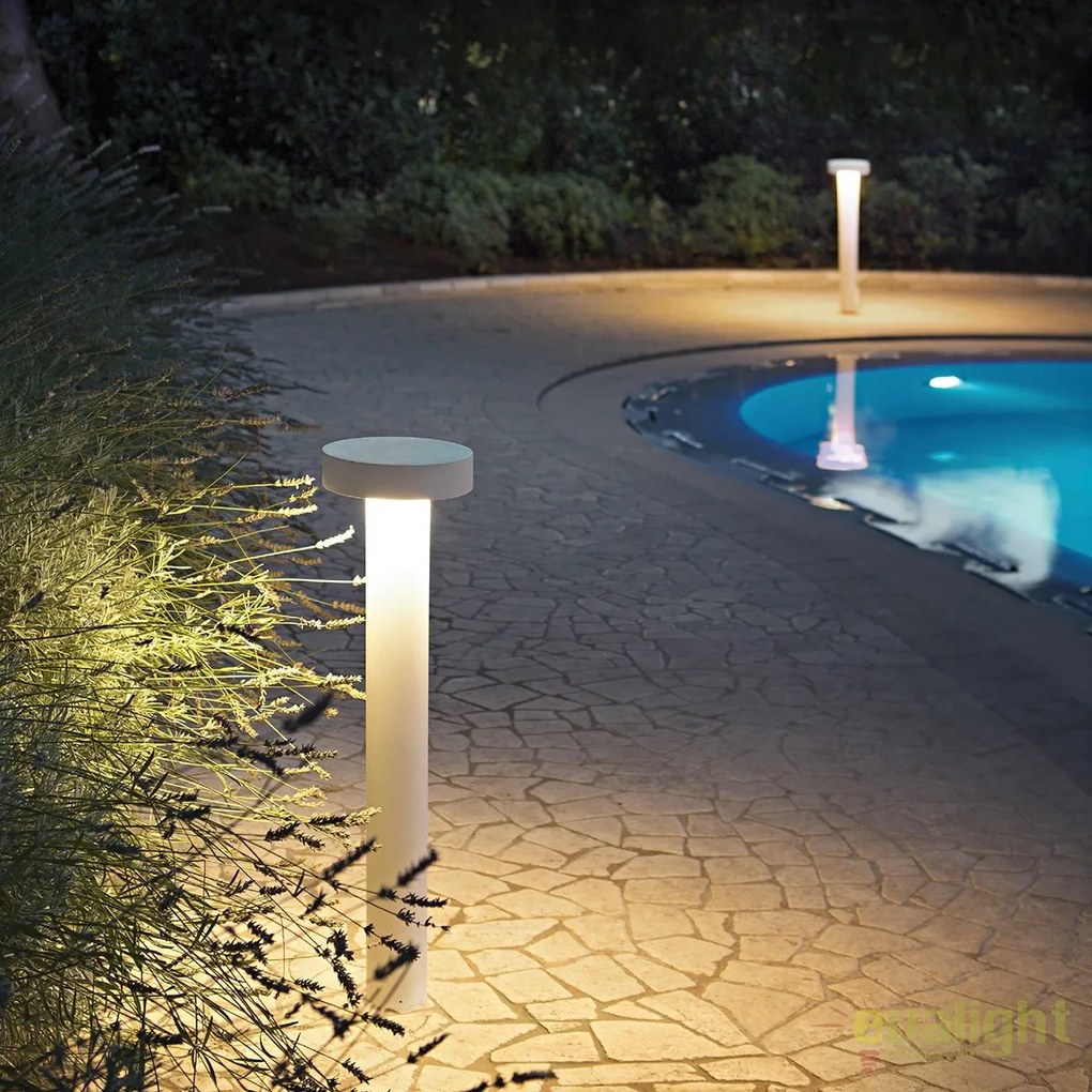 Stalp iluminat exterior design modern TESLA PT4 H80 BIANCO