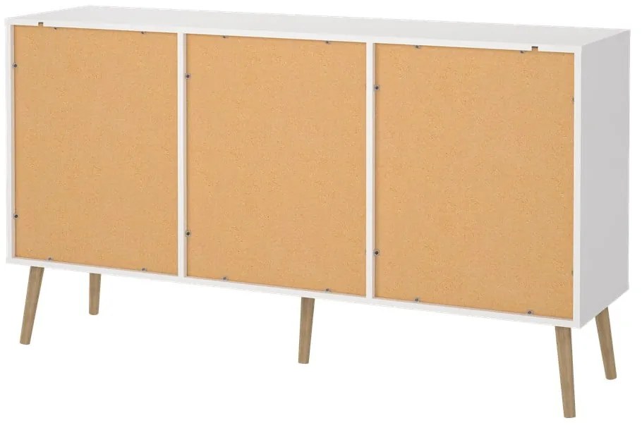 Comodă albă joasă 149x82 cm Bodo – Tvilum