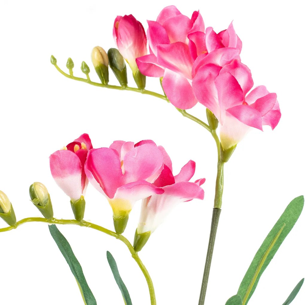 Floare artificială Frezie roz, 57 cm