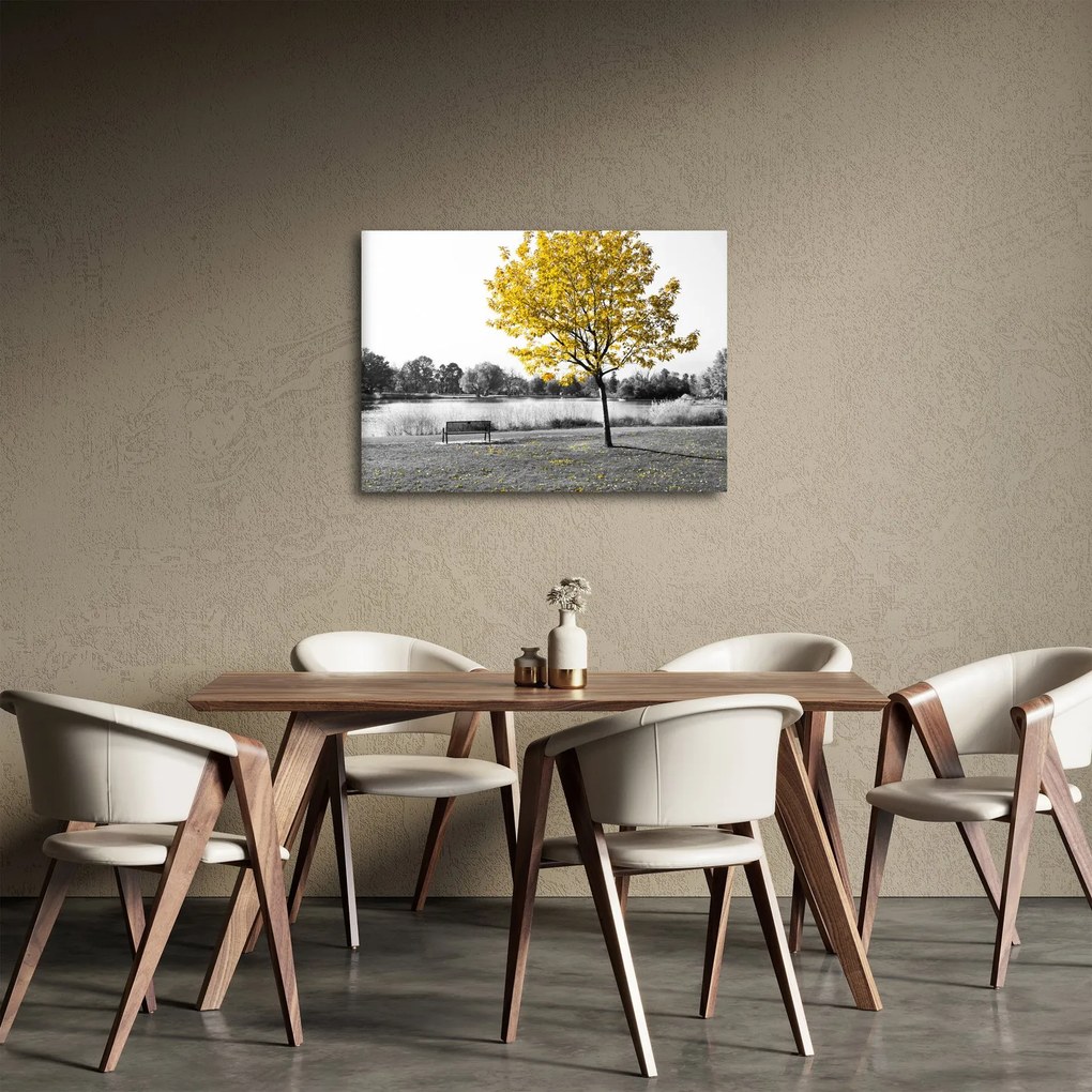 Tablou - relaxare în parc (70x50 cm)
