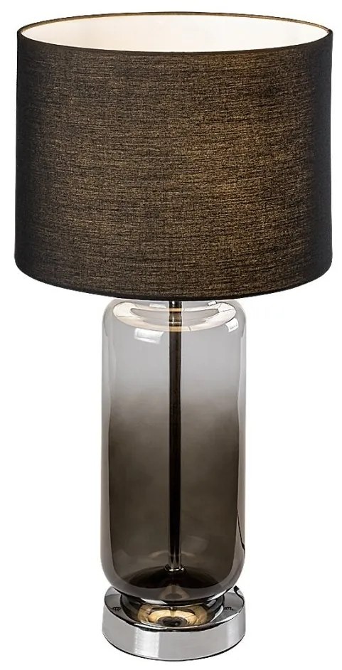 Lampa de masa sticla fumurie abajur gri Rien