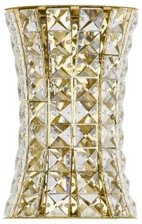 Aplica de perete LED auriu, cristale sticla CELYSIA
