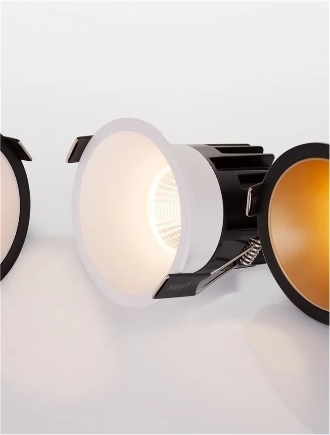 Spot LED incastrabil tavan fals / plafon LUELA 3000K alb/auriu
