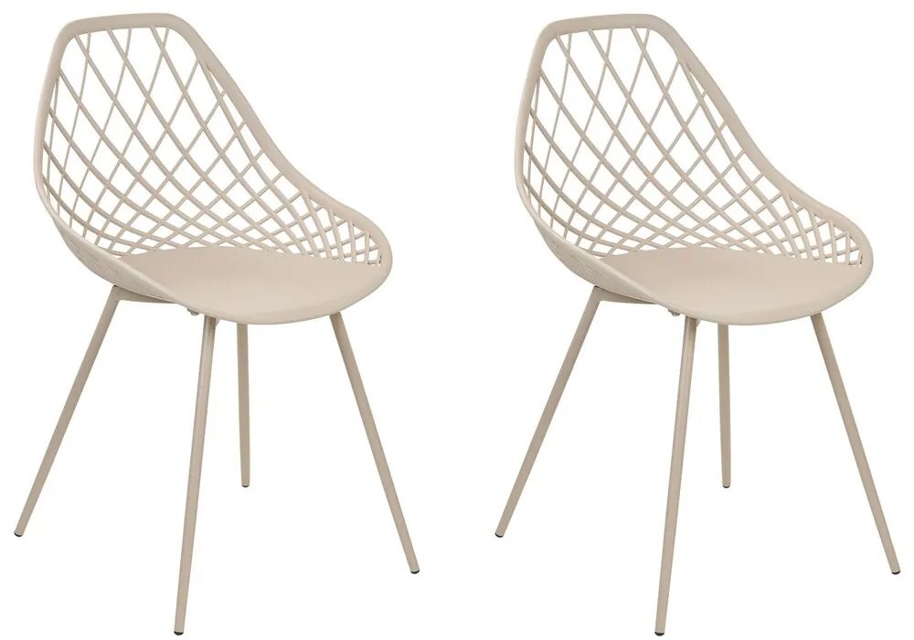 Set 2 buc scaune de sufragerie Canza (bej). 1080356