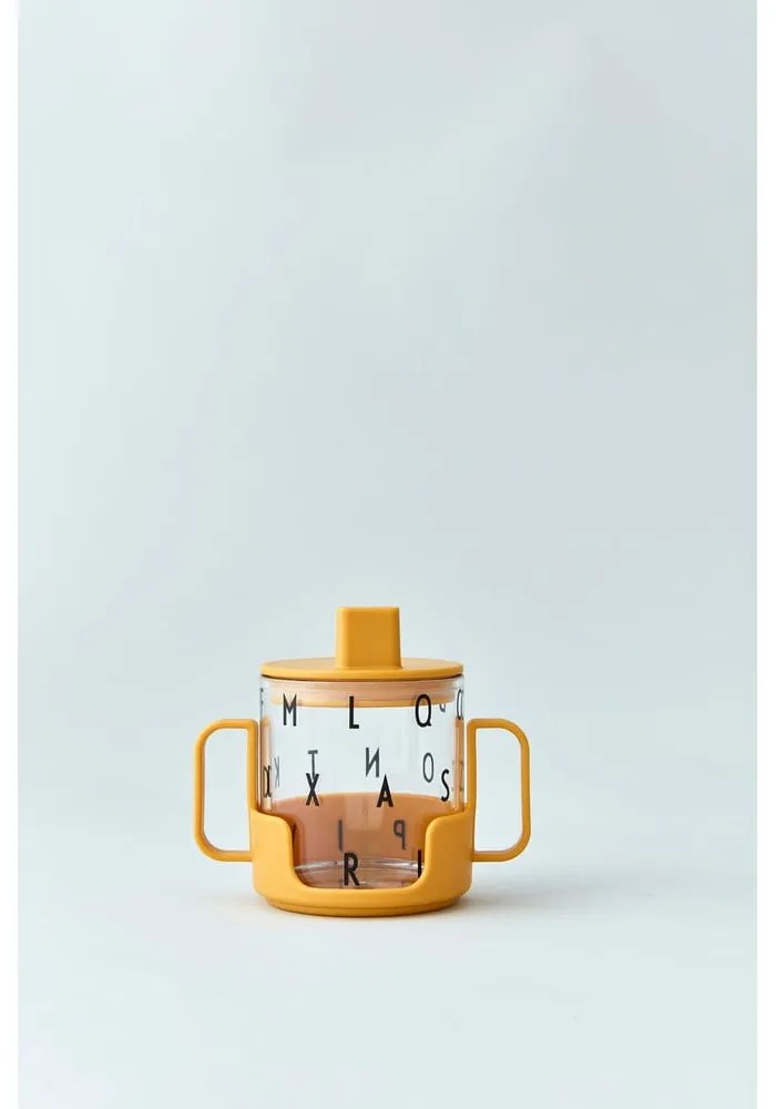 Mânere pentru cană copii Design Letters, galben muștar