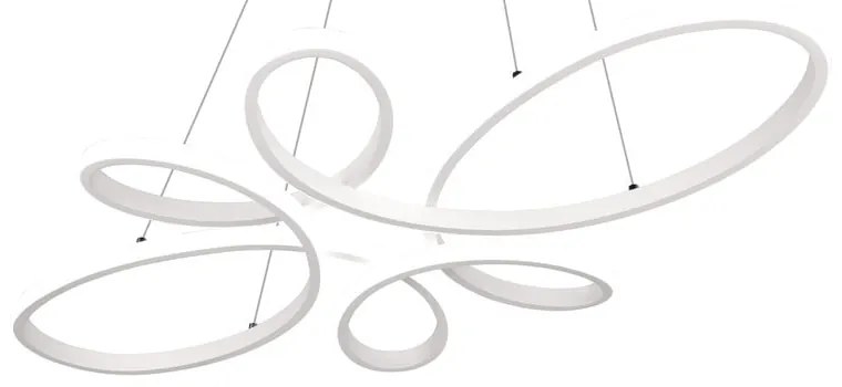 Lustră albă LED Fly – Trio