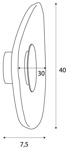 Aplică LED MAXLIGHT W0558 DEUX LED/5W/230V negru
