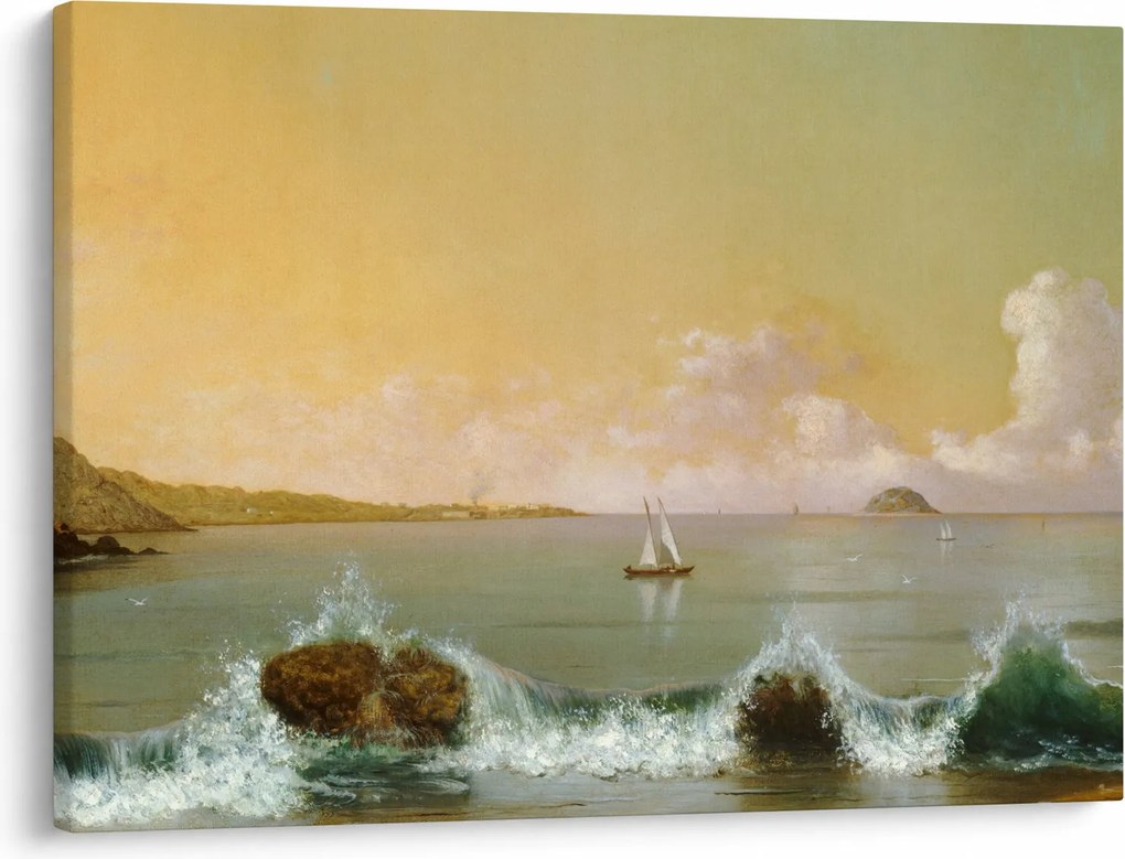 Tablou - Martin Johnson Heade, Rio de Janeiro Bay, reproducere (70x50 cm)