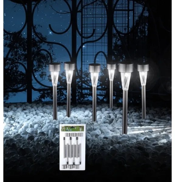 SET 6x lampă LED solară LED/1,2V IP44 Globo 3386-6