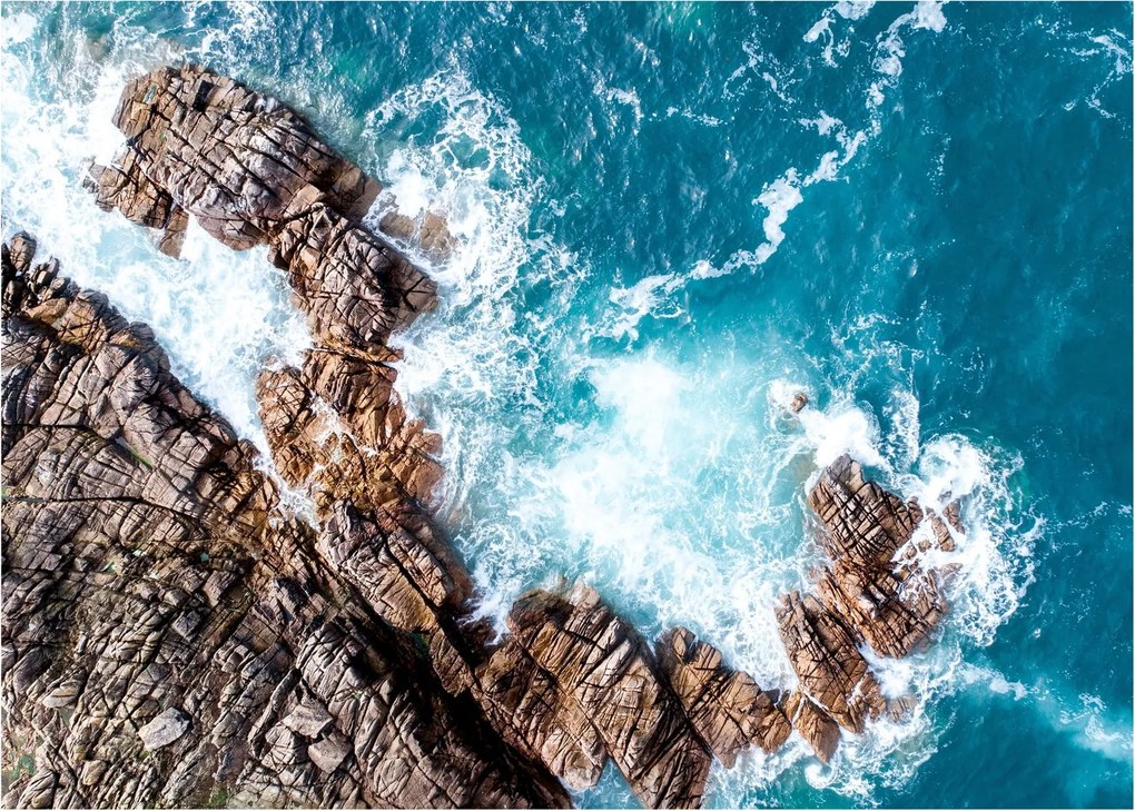 Tablou cu stânci și mare (70x50 cm)