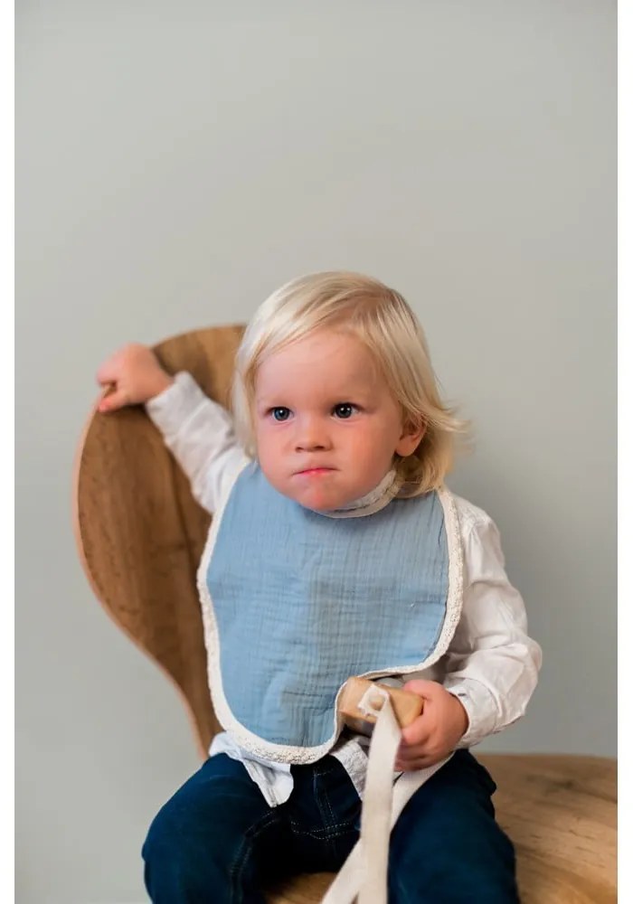 Bavețică din muselină Kindsgut Paris, gri