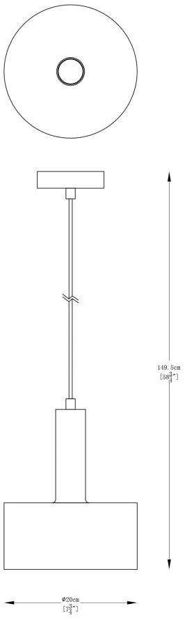 Lustra / Pendul metal design minimalist LEO