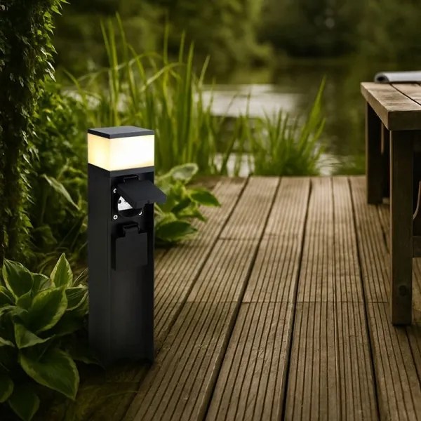 Solight PG13B - Lampă de exterior cu 2 socluri 1xG9/11W/230V IP44