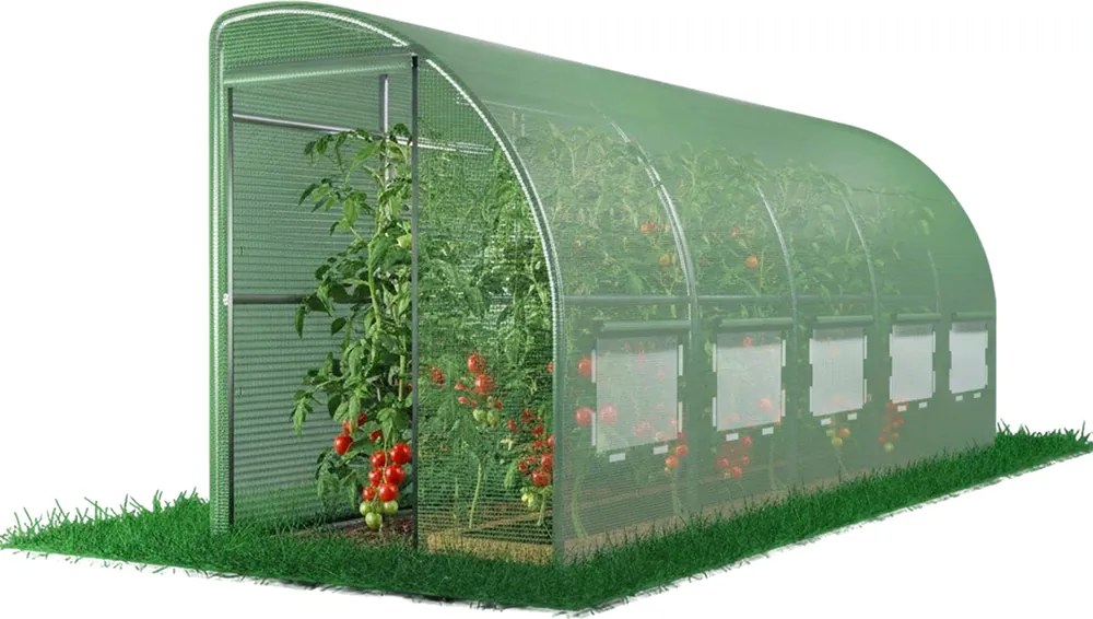 6 x 1,5 x 2 m politunel de grădină - jumătate