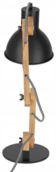 Lampă de masă, 1x E27, 40W, 230V, neagră