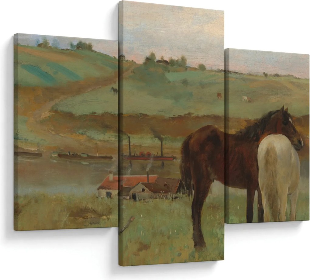 Tablou - Edgar Degas, Horses in a Meadow, reproducere (90x60 cm)