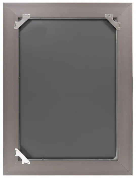 Oglinda dreptunghiulara cu rama din polistiren argintie Scott, 79,5cm (L) x 59,5cm (L) x 5,2cm (H)