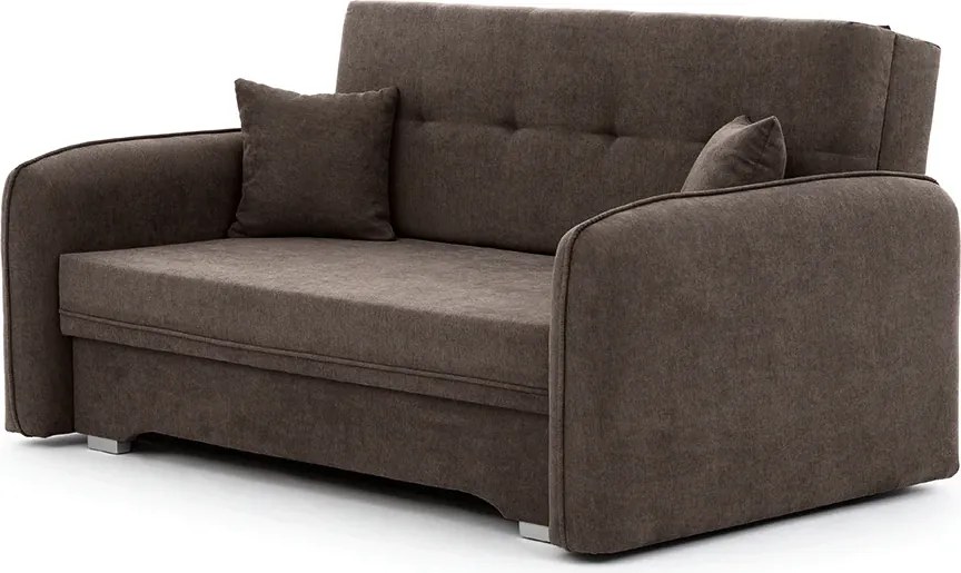 OFERTA Canapea extensibila 2 locuri LAINE, maro, calitate II