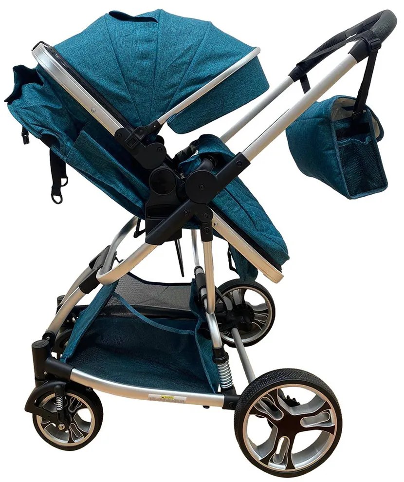 Carucior 2 in 1 transformabil in mod sport, 0-36 luni, Turcoaz - CPC-16-turcoaz