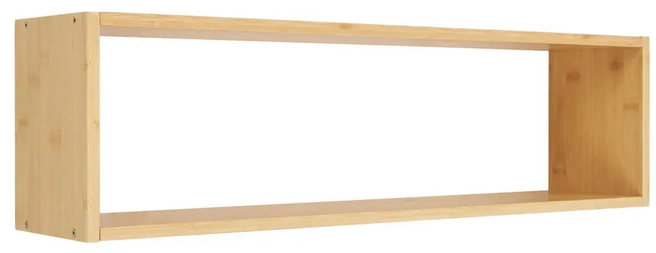 Raft de perete Ember bambus, natural, 70x15x19,5 cm