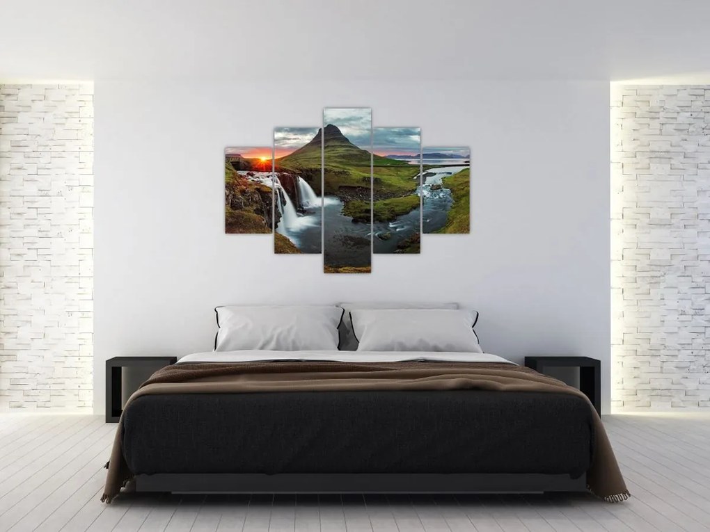 Tablou - Kirkjufell la apus (150x105 cm)
