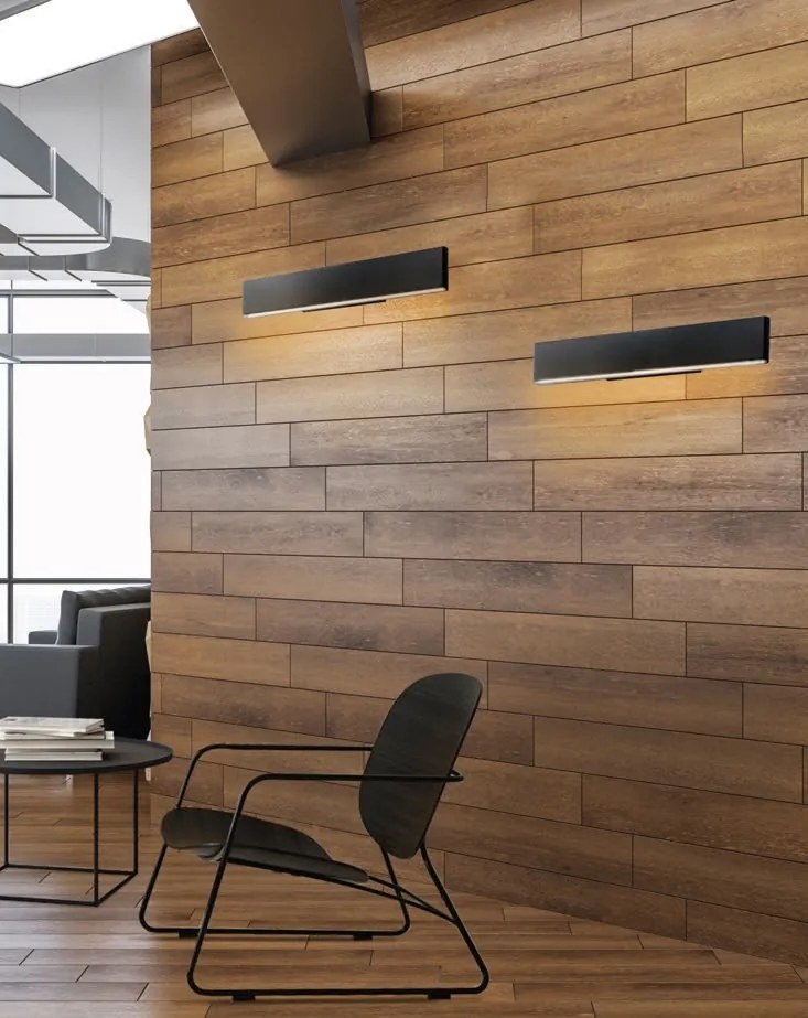 Aplica LED moderna design minimalist NORMAN black M