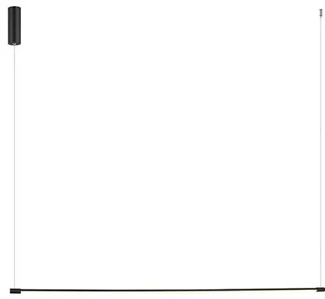 Lustra LED design liniar Meru negru