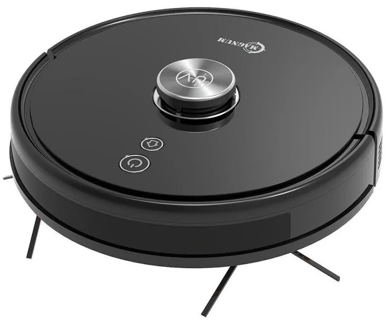 Robot aspirator cu lampa de sterilizare UVC MAGNUM UV+, Li-ion 5200 mAh, 50W, 3000 Pa, 3 trepte, Wi-Fi, Autonomie de pana la 280 min, Pana la 250 m², Negru