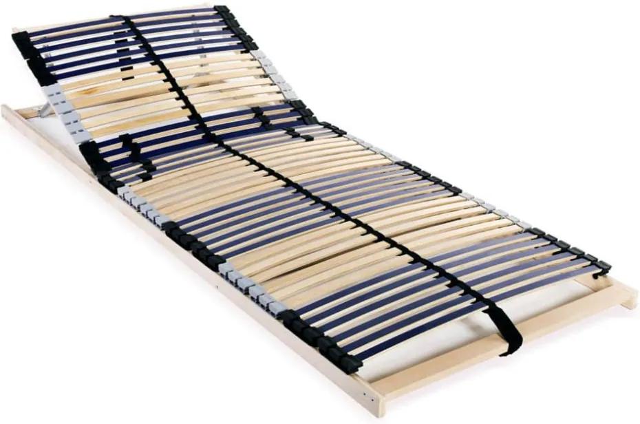 Bază pat cu șipci, 42 șipci, 7 zone, 90 x 200 cm, FSC