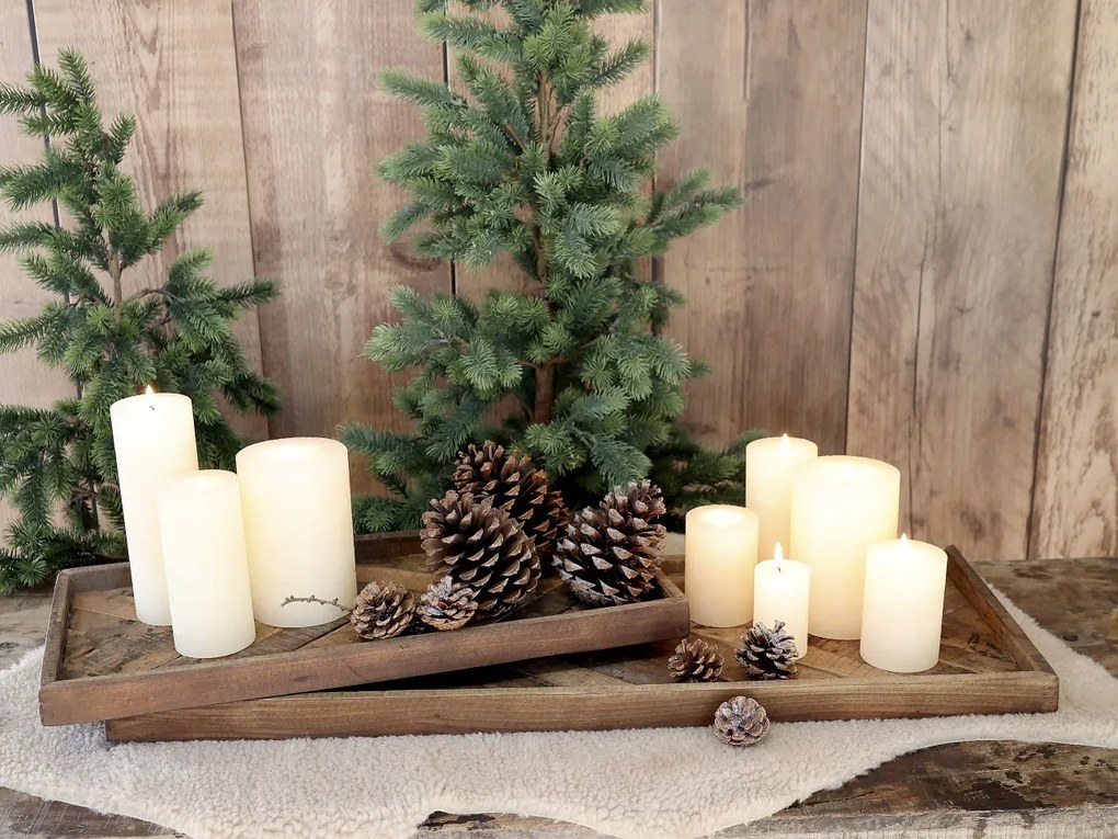 Tava decorativa din lemn reciclat, L55 cm, Grimaud