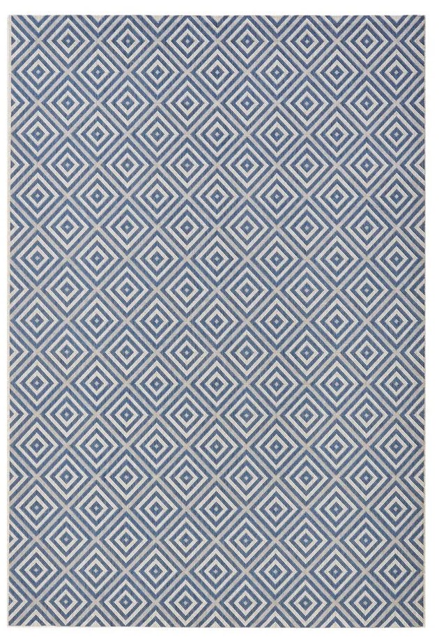 Covor de exterior NORTHRUGS Karo, 200 x 290 cm, albastru