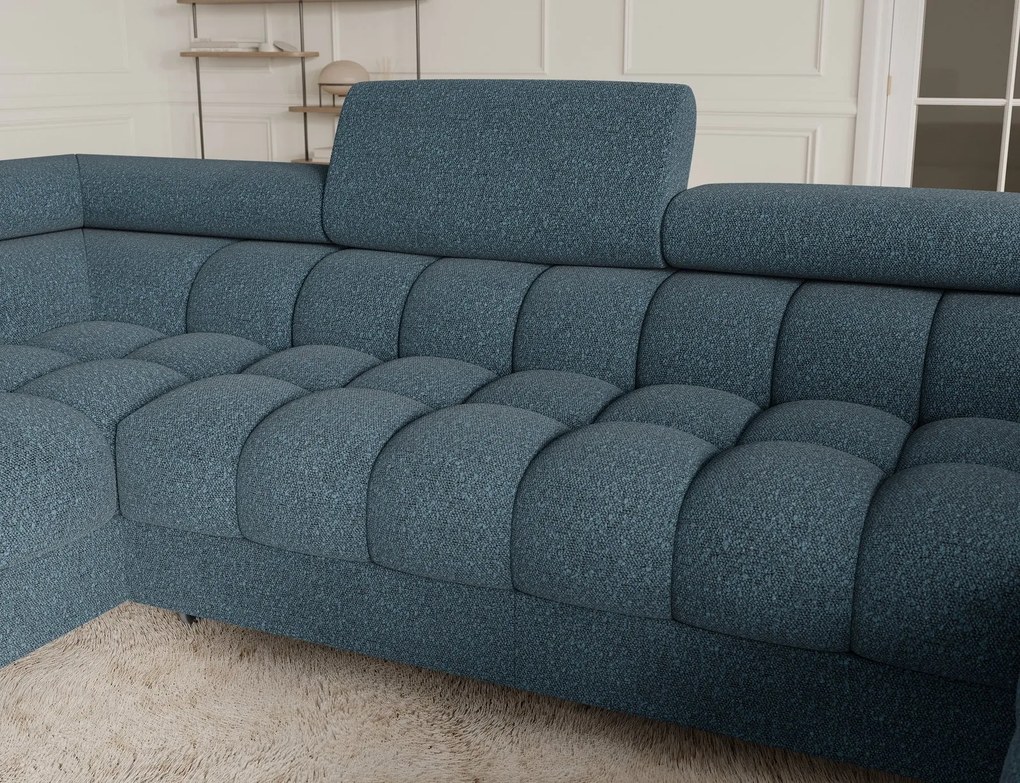 Colțar lemn masiv Formă U Extensibil Factory 346x205cm Personalizabil - Jaffray 40, Dreapta