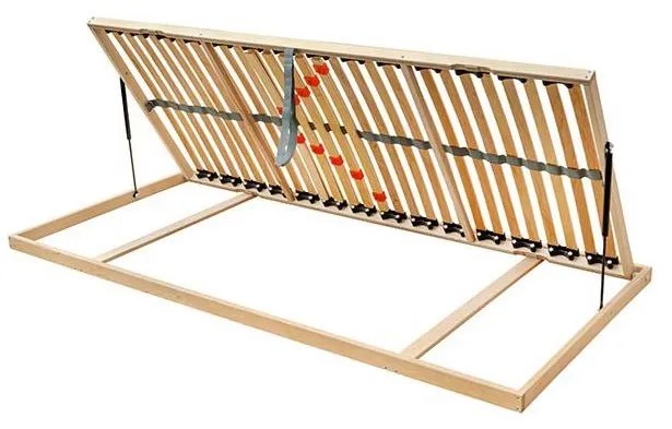 Somier flexibil cu lamele și ridicare laterală pe pistoane ODENSE 90x2