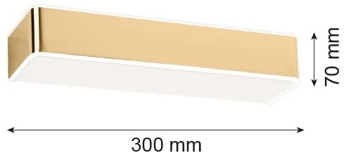 Aplică RODAN 1xE27/15W/230V aurie Argon 4148