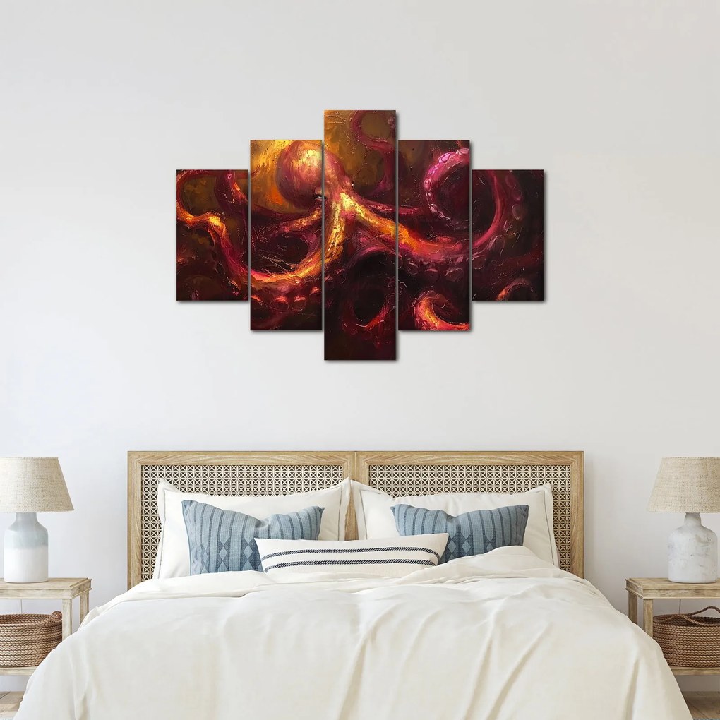 Tablou - Octopus, pictură în ulei (150x105 cm)