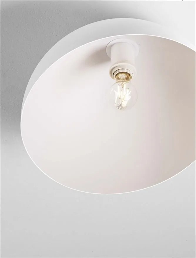 Lustra aplicata design decorativ GEA alb D-40cm