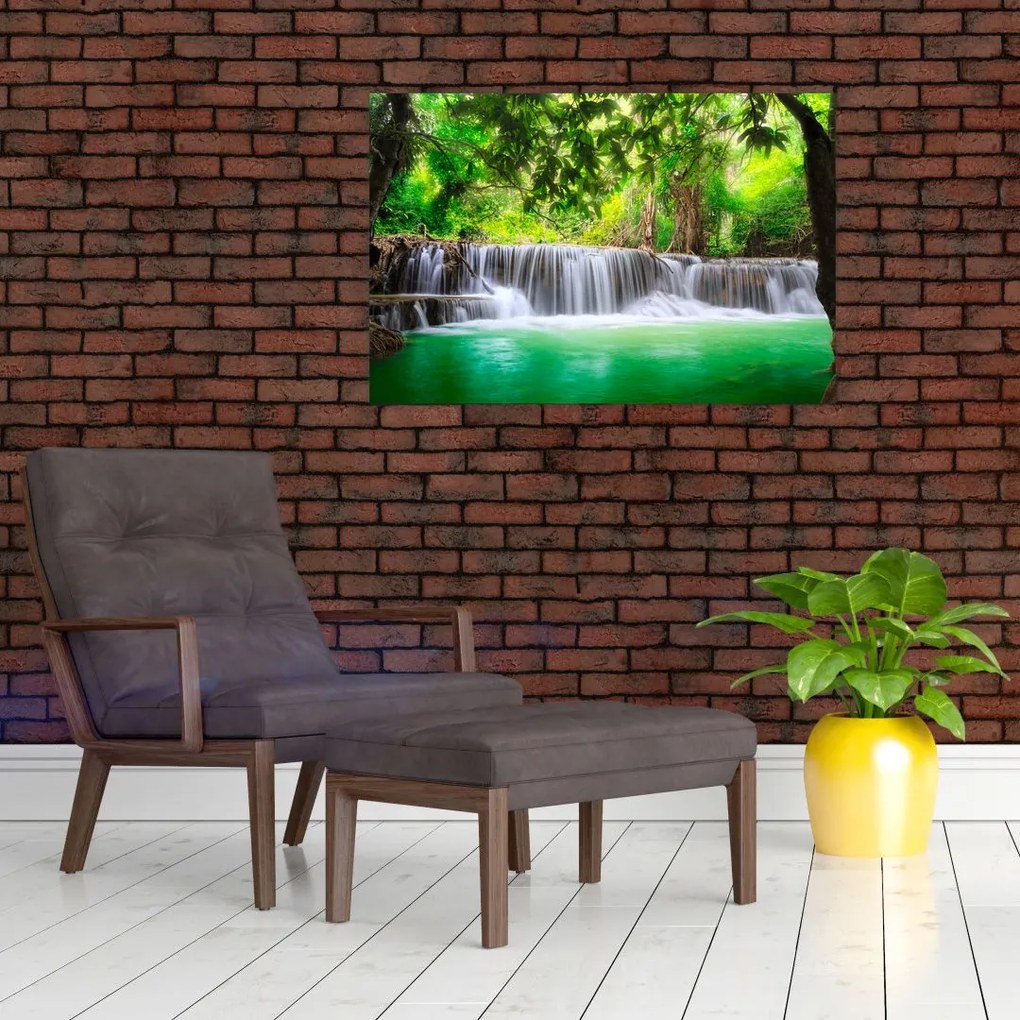 Tablou - cascada din Kanchanaburi, Thailanda (90x60 cm)