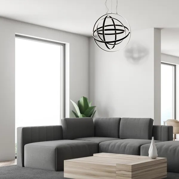 Lustră LED suspendată pe cablu COPERNICUS LED/260W/230V neagră