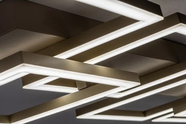 Rabalux 71500 - Plafonieră LED reglabilă FATMA 40W/230V 3000-6500K 33x100 cm bej+telecomandă