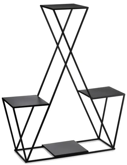 Suport de flori 95x78 cm negru