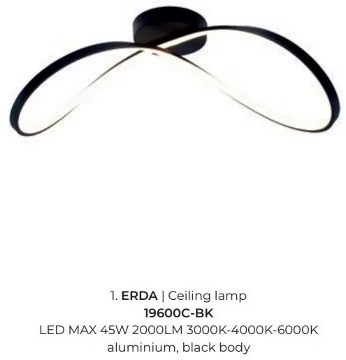 Lustra aplicata LED design moderna ERDA