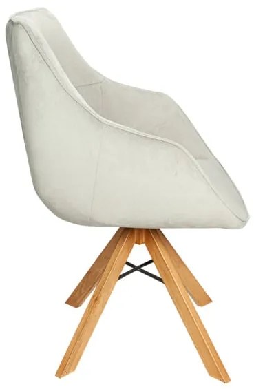 Scaun Vegas Rotativ Smoke Si Oak Gina Darkgrey