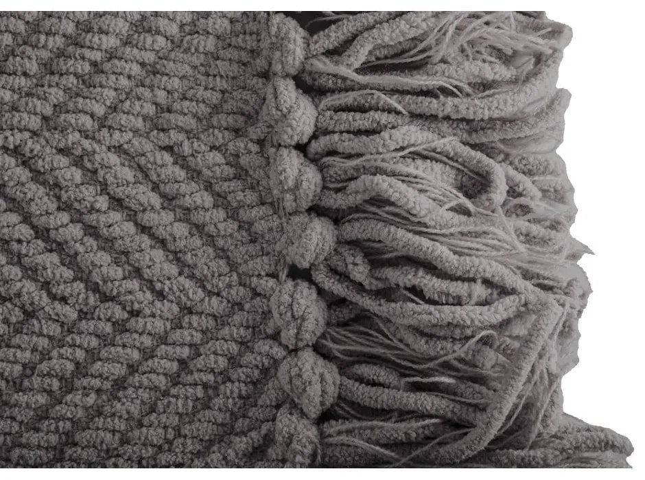 Pătură gri din janilie 130x170 cm Renee – Tiseco Home Studio