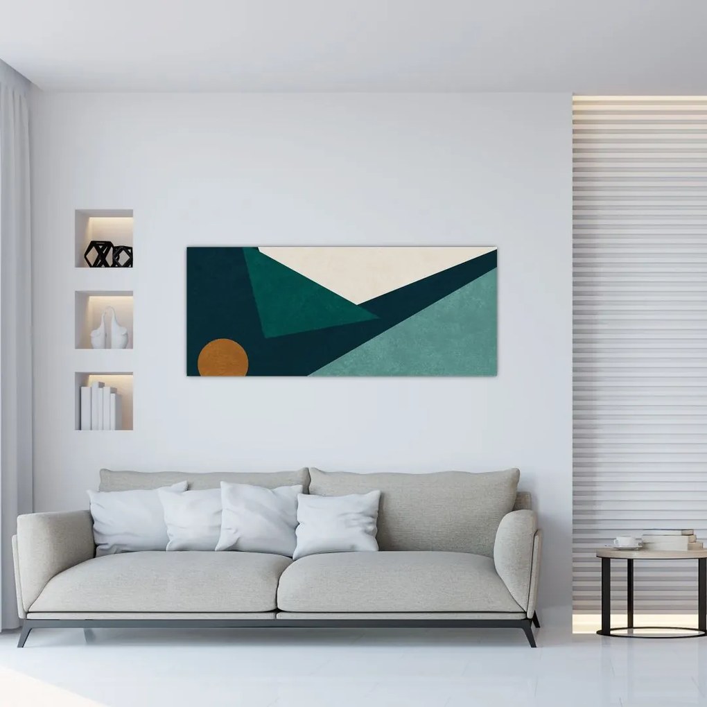 Tablou - Abstract cubic (120x50 cm)