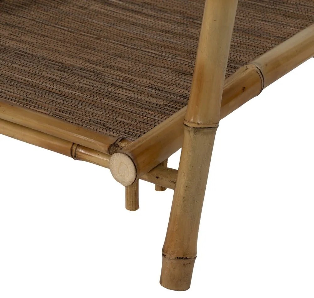 Etajeră în culoare naturală din bambus 48x100x45 cm Manali – Ixia