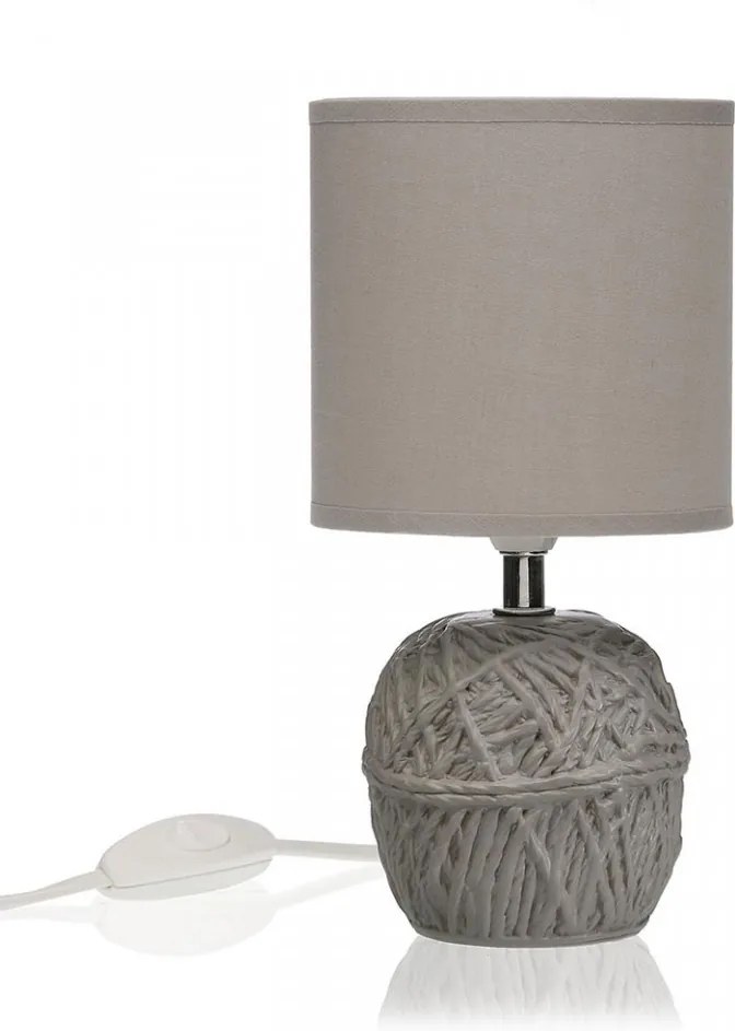 Veioza gri din ceramica 25 cm Sphere Grey Versa Home