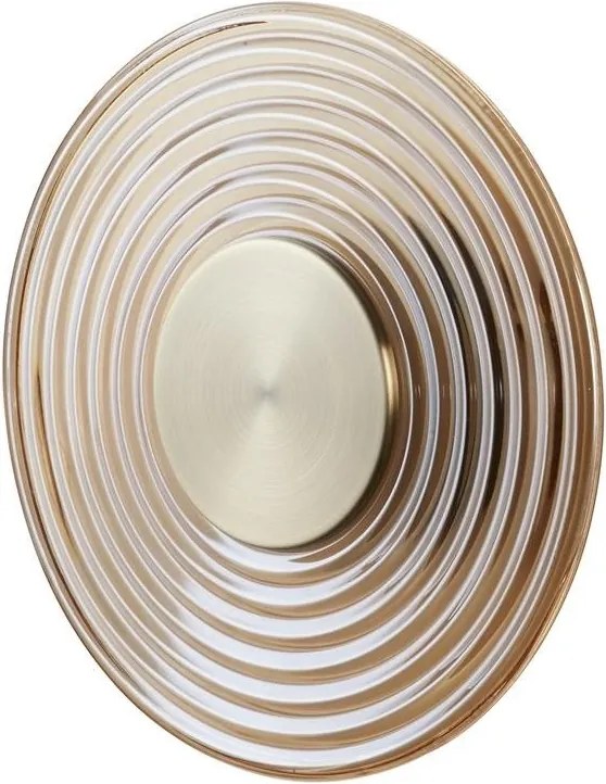 Aplica LED metal alama antique sticla chihlimbar Cleo